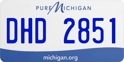 MI license plate DHD2851