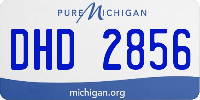 MI license plate DHD2856