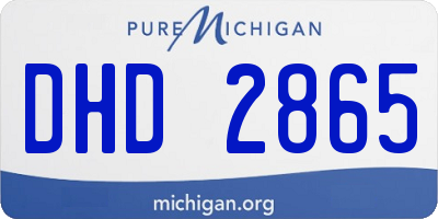 MI license plate DHD2865