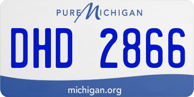 MI license plate DHD2866