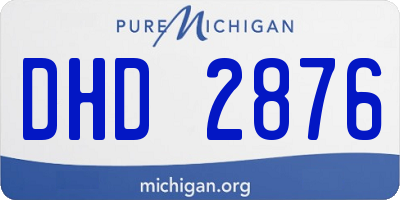 MI license plate DHD2876