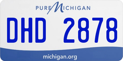 MI license plate DHD2878