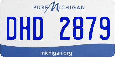 MI license plate DHD2879