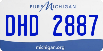 MI license plate DHD2887