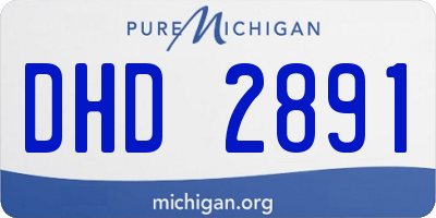 MI license plate DHD2891