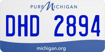 MI license plate DHD2894