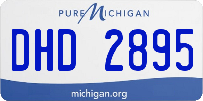 MI license plate DHD2895