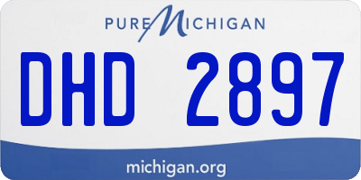 MI license plate DHD2897