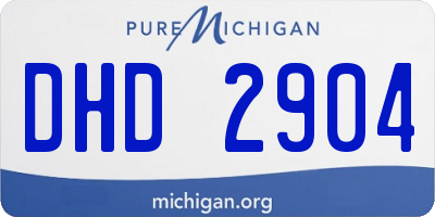 MI license plate DHD2904