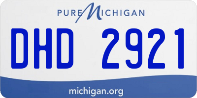 MI license plate DHD2921