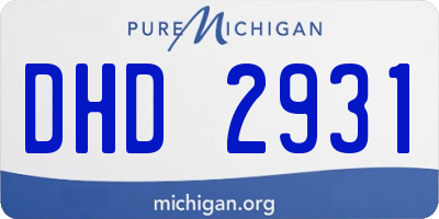 MI license plate DHD2931