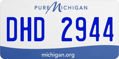 MI license plate DHD2944