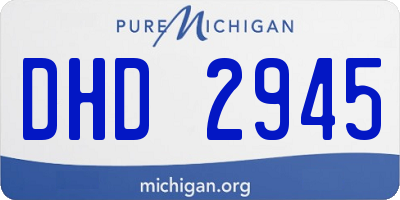 MI license plate DHD2945