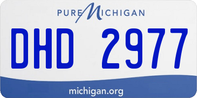 MI license plate DHD2977