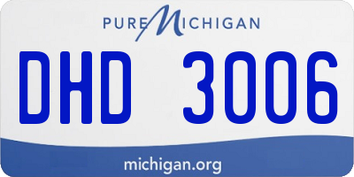 MI license plate DHD3006