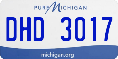 MI license plate DHD3017