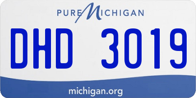 MI license plate DHD3019