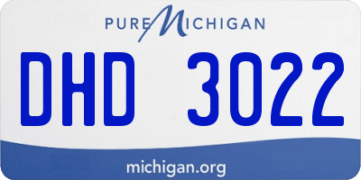 MI license plate DHD3022
