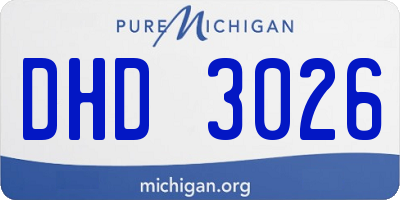 MI license plate DHD3026