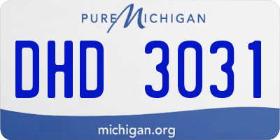 MI license plate DHD3031