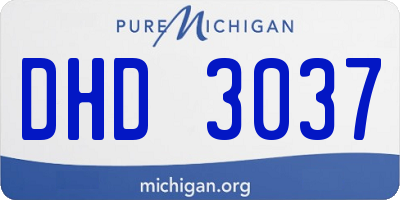 MI license plate DHD3037