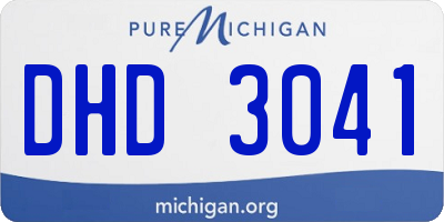 MI license plate DHD3041