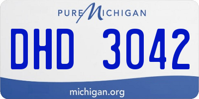 MI license plate DHD3042