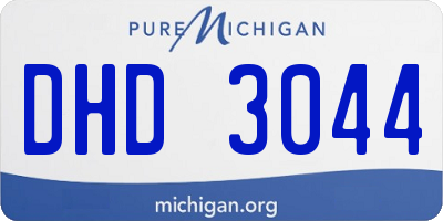 MI license plate DHD3044