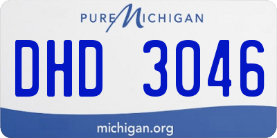 MI license plate DHD3046