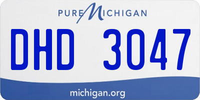 MI license plate DHD3047