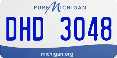 MI license plate DHD3048