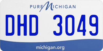MI license plate DHD3049