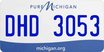 MI license plate DHD3053