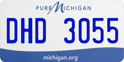 MI license plate DHD3055