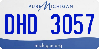 MI license plate DHD3057