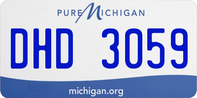 MI license plate DHD3059