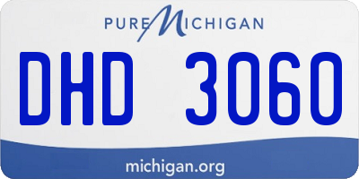 MI license plate DHD3060