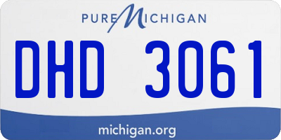 MI license plate DHD3061