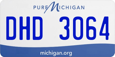 MI license plate DHD3064