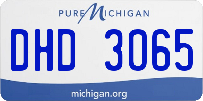 MI license plate DHD3065