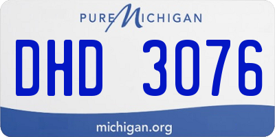 MI license plate DHD3076