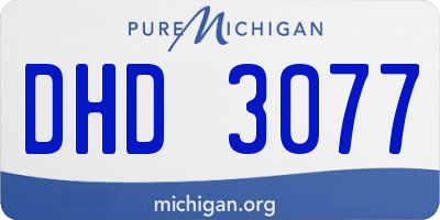 MI license plate DHD3077