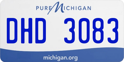 MI license plate DHD3083