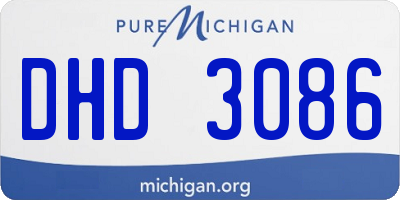 MI license plate DHD3086
