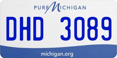 MI license plate DHD3089
