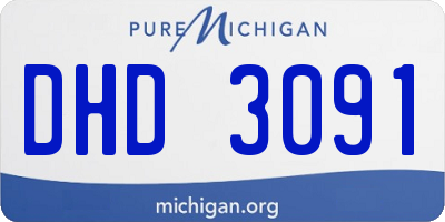 MI license plate DHD3091