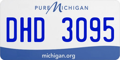 MI license plate DHD3095