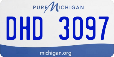 MI license plate DHD3097