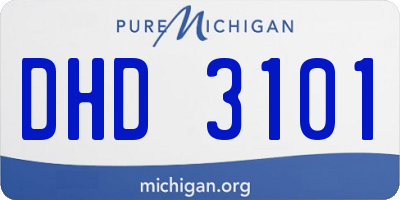 MI license plate DHD3101