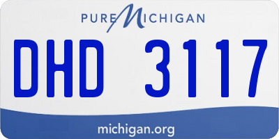 MI license plate DHD3117